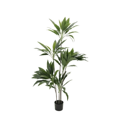 VELVET TREE ΔΕΝΤΡΟ ΤΕΧΝΗΤΟ ΣΕ ΓΛΑΣΤΡΑ 140 PVC ΠΡΑΣΙΝΟ ΜΑΥΡΟ ΤΣΙΜΕΝΤΟ - Τροπικα και Ιδιαιτερα Τεχνητα φυτα