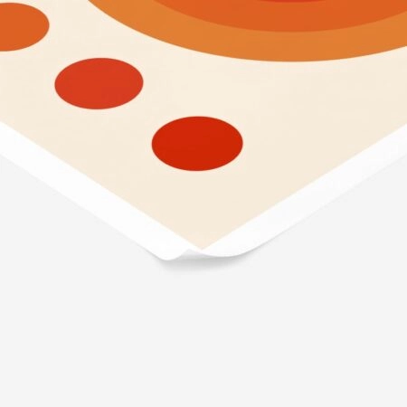 Πόστερ BAUHAUS ORANGE CIRCLES - Abstract - Αφηρημένα Sticky 2