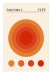 Πόστερ BAUHAUS ORANGE CIRCLES