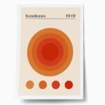 Πόστερ BAUHAUS ORANGE CIRCLES