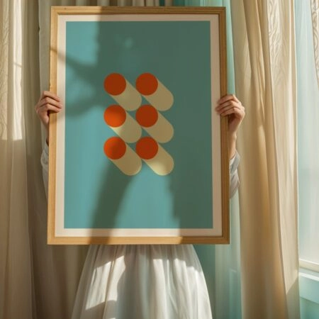 Πόστερ BAUHAUS SIX CIRCLES - Abstract - Αφηρημένα