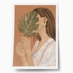 Πόστερ BOHO WOMAN WITH LEAF