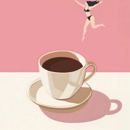 Πόστερ COFFEE DIVER PINK - Πορτραιτα - Φιγουρες Sticky 3