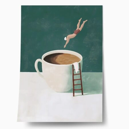 Πόστερ COFFEE DIVER - Πορτραιτα - Φιγουρες Sticky 1