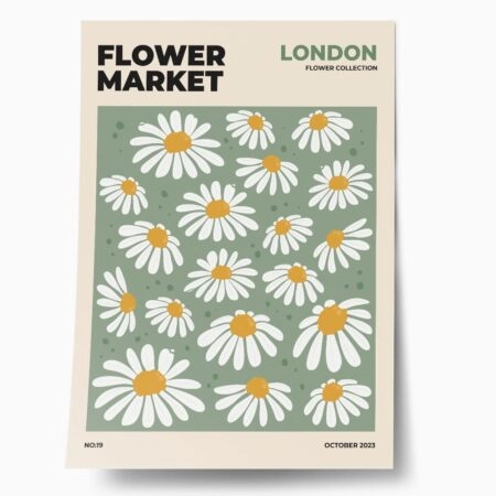 Πόστερ FLOWER MARKET LONDON - Botanical - Λουλούδια Sticky 1