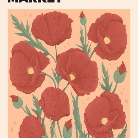Πόστερ FLOWER MARKET MADRID - Botanical - Λουλούδια Sticky 3