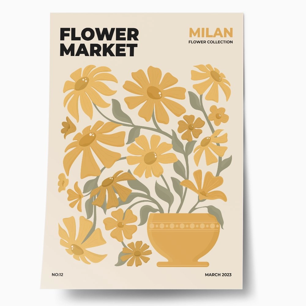 Πόστερ FLOWER MARKET MILAN