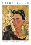 Πόστερ FRIDA KAHLO - SELF PORTRAIT WITH MONKEY AND PARROT
