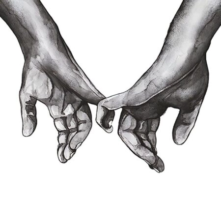 Πόστερ HOLDING HANDS 2 - Abstract - Αφηρημένα Sticky 3