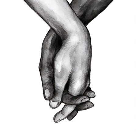 Πόστερ HOLDING HANDS - Abstract - Αφηρημένα Sticky 3
