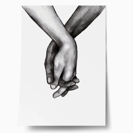 Πόστερ HOLDING HANDS - Abstract - Αφηρημένα Sticky 1