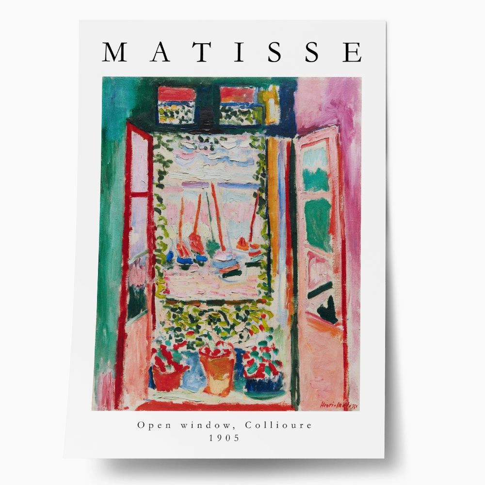 Πόστερ MATISSE - OPEN WINDOW, COLLIOURE