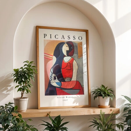 Πόστερ PICASSO - SEATED WOMAN - Διασημοι Ζωγραφοι