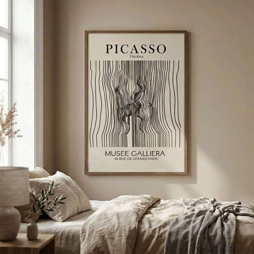 Πόστερ PICASSO - THE KISS LINEART
