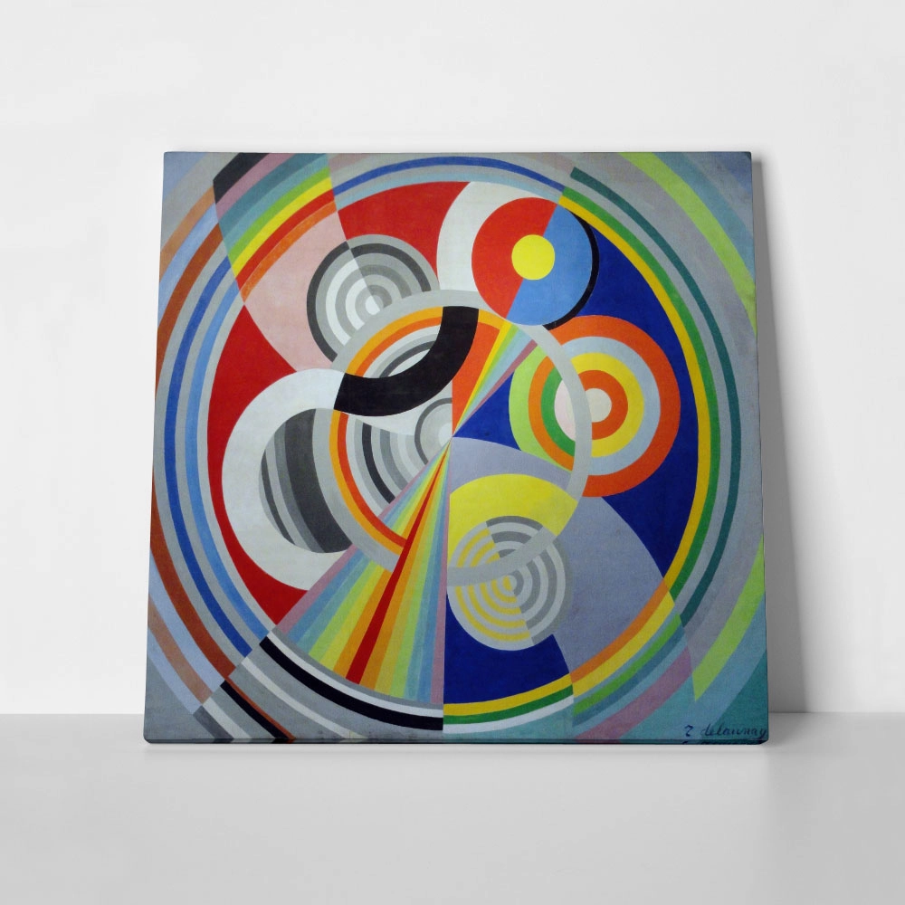 Πίνακας σε καμβά ROBERT DELAUNAY - RHYTHM NO 1