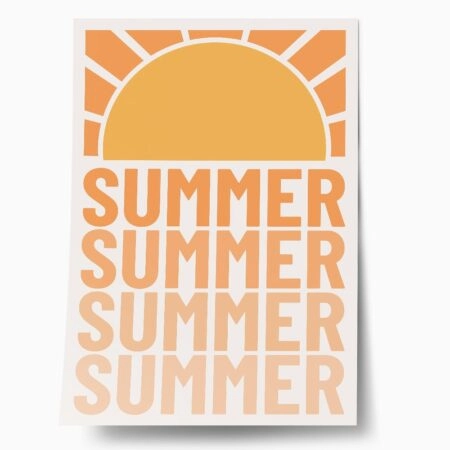 Πόστερ SUMMER SUMMER - Φρασεις - Κείμενο Sticky 1