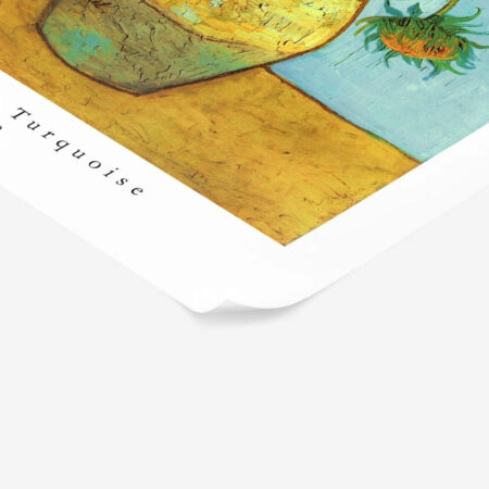 Πόστερ VAN GOGH - SUNFLOWERS TURQUOISE - Posters Sticky 2