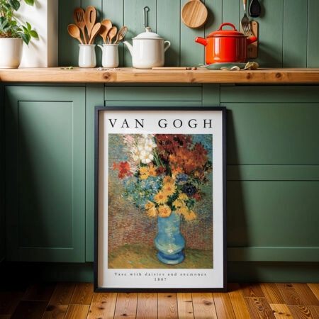 Πόστερ VAN GOGH - VASE WITH DAISIES AND ANEMONES - Posters