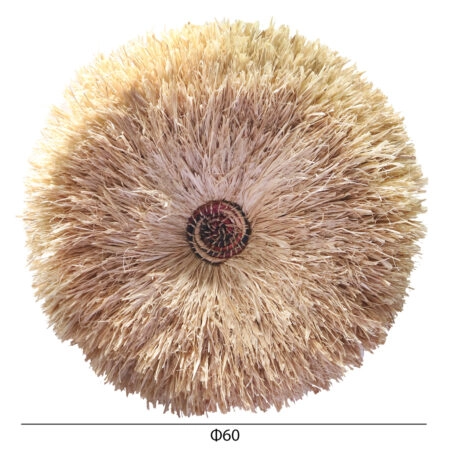 ΔΙΑΚΟΣΜΗΤΙΚΟ ΤΟΙΧΟΥ ΣΤΡΟΓΓΥΛΟ ABOR HM4717 ΙΝΕΣ SISAL ΦΥΣΙΚΟ Φ60εκ. - Διακοσμητικά Τοίχου Sticky 1