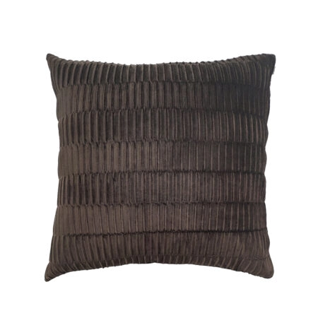 RELIEF ΔΙΑΚΟΣΜΗΤΙΚΟ ΜΑΞΙΛΑΡΙ 45x45 ΥΦΑΣΜΑ ΚΑΦΕ POLYESTER - Διακοσμητικά Μαξιλάρια