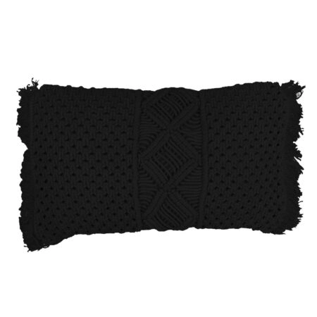 AL MANO ΔΙΑΚΟΣΜΗΤΙΚΟ ΜΑΞΙΛΑΡΙ 45x45x5 ΒΑΜΒΑΚΙ ΜΑΥΡΟ POLYESTER - Διακοσμητικά Μαξιλάρια