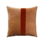 LUXURIUS RIGE ΔΙΑΚΟΣΜΗΤΙΚΟ ΜΑΞΙΛΑΡΙ 50x50 ΒΑΜΒΑΚΙ CARAMEL TERRACOTTA ΒΕΛΟΥΔΟ