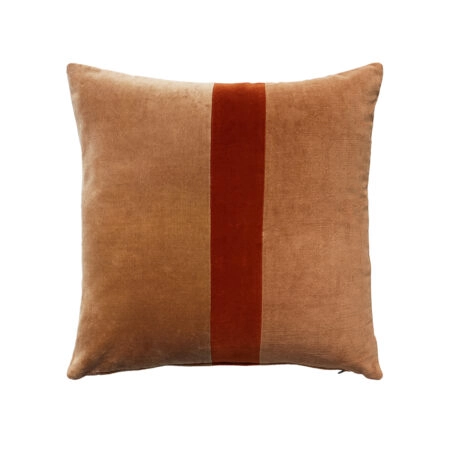 LUXURIUS RIGE ΔΙΑΚΟΣΜΗΤΙΚΟ ΜΑΞΙΛΑΡΙ 50x50 ΒΑΜΒΑΚΙ CARAMEL TERRACOTTA ΒΕΛΟΥΔΟ - Διακοσμητικά Μαξιλάρια