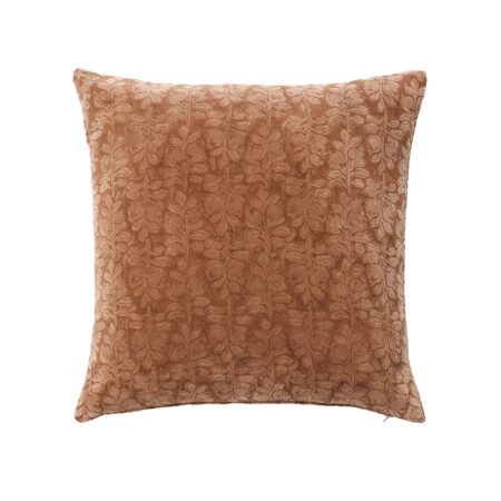RUSSET A ΔΙΑΚΟΣΜΗΤΙΚΟ ΜΑΞΙΛΑΡΙ 50x50 ΒΑΜΒΑΚΙ CARAMEL ΜΠΕΖ ΒΙΣΚΟΖΗ - Διακοσμητικά Μαξιλάρια