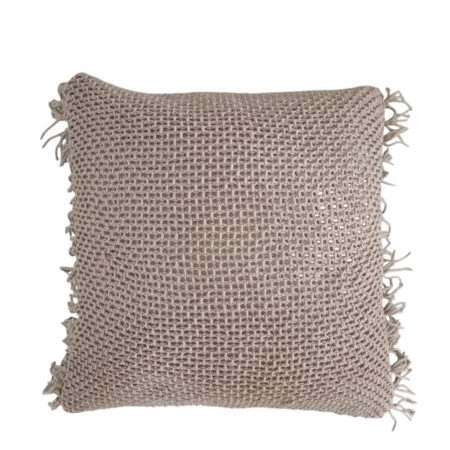 ARNAV ΔΙΑΚΟΣΜΗΤΙΚΟ ΜΑΞΙΛΑΡΙ 45x45 ΥΦΑΣΜΑ TAUPE POLYESTER - Διακοσμητικά Μαξιλάρια