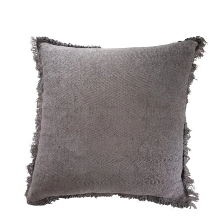 RASUL ΔΙΑΚΟΣΜΗΤΙΚΟ ΜΑΞΙΛΑΡΙ 45x45 ΥΦΑΣΜΑ ΓΚΡΙ POLYESTER - Διακοσμητικά Μαξιλάρια