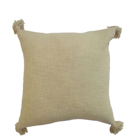 NIHAL ΔΙΑΚΟΣΜΗΤΙΚΟ ΜΑΞΙΛΑΡΙ 45x45 ΥΦΑΣΜΑ ΜΠΕΖ POLYESTER - Διακοσμητικά Μαξιλάρια