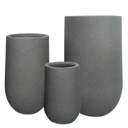 ΚΑΣΠΩ FIBER CLAY ΣΕΤ/3 ΓΚΡΙ ΓΡΑΝΙΤΗ ΨΗΛΟ ΣΤΡΟΓΓΥΛΟ - 12/ΠΑΛΕΤΑ - Κασπω