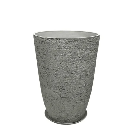 STONE POLYRESIN ΚΑΣΠΩ ΜΕ ΠΙΑΤΟ ΓΚΡΙ ΦΘΑΡΜΕΝΟΣ ΒΡΑΧΟΣ ΜΕΣΑΙΟ - Φ43x60cm