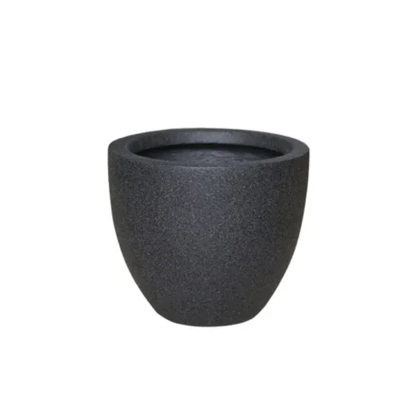 ΚΑΣΠΩ FIBER CLAY ΑΝΘΡΑΚΙ ΓΡΑΝΙΤΗ ΣΤΡΟΓΓΥΛΟ ΜΕΓΑΛΟ Φ45x39cm - Κασπω