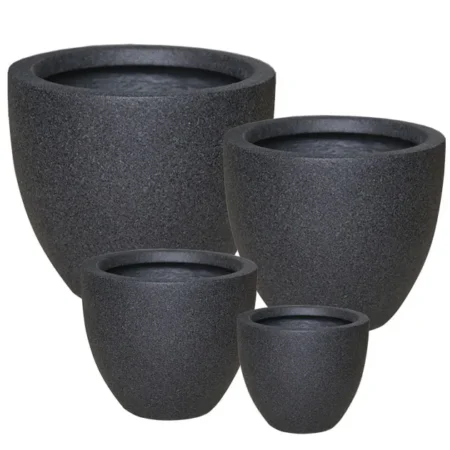 ΚΑΣΠΩ FIBER CLAY ΣΕΤ/4 ΑΝΘΡΑΚΙ ΓΡΑΝΙΤΗ ΣΤΡΟΓΓΥΛΟ - 1/ΚΙΒ - Κασπω
