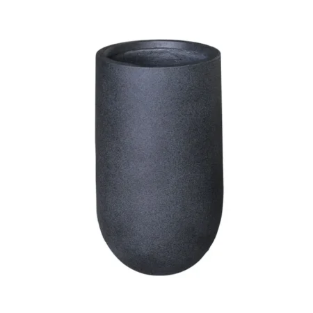 ΚΑΣΠΩ FIBER CLAY ΑΝΘΡΑΚΙ ΓΡΑΝΙΤΗ ΨΗΛΟ ΣΤΡΟΓΓΥΛΟ ΜΕΓΑΛΟ Φ46x75cm - Κασπω