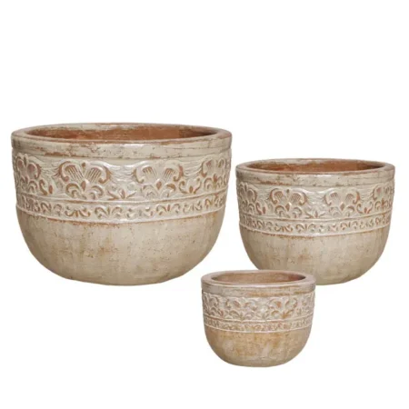 ΠΙΘΑΡΙA-ΚΑΣΠΩ MΠΩΛ ΕΚΡΟΥ ΠΑΛΑΙΩΜΕΝΟ ΣΕΤ/3 ΣΤΡΟΓΓΥΛΟ ΜΠΟΡΝΤΟΥΡΑ L:54x36, M:42x29, S:35x25cm 6/ΠΑΛΕΤA - Κασπω