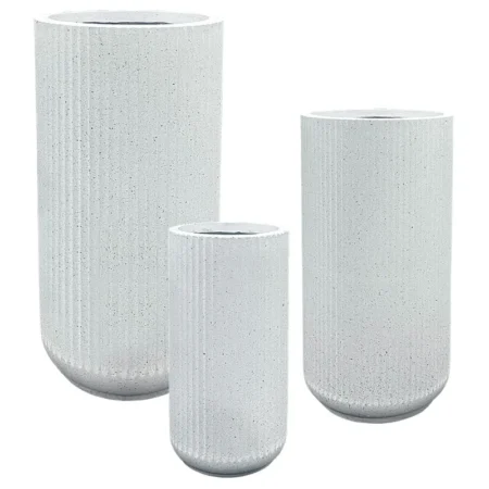 ΚΑΣΠΩ FIBERCLAY ΣΕΤ/3 ΛΕΥΚΟ ΓΡΑΝΙΤΗ ΚΟΛΩΝΑ S:Φ26x50, M:Φ33x63, L:Φ41x78cm 18/ΠΑΛ - Κασπω