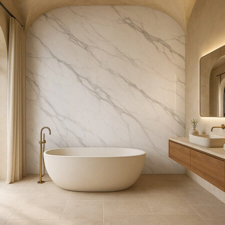 PVC Panel τοιχου 122cm x 280cm x 2,8mm CALACATTA 103 -  Sticky 4