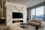 PVC Panel τοιχου 122cm x 280cm x 2,8mm CALACATTA GOLD 104