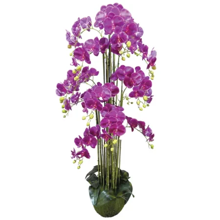 ΤΕΧΝΗΤΟ ΦΥΤΟ ΟΡΧΙΔΕΑ ΜΩΒ ΑΝΘΗ REAL TOUCH - ΥΨΟΣ 168cm - Τεχνητες Ορχιδεες Sticky 1