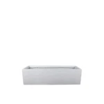 ΖΑΡΝΤΙΝΙΕΡΑ FIBERCLAY SMALL ΛΕΥΚΟ ΓΡΑΝΙΤΗ ΟΡΘΟΓΩΝΙΟ - 60X19x19cm