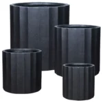 ΚΑΣΠΩ FIBERCLAY ΣΕΤ/4 ΜΑΥΡΟ KYΛΙΝΔΡΟΣ ΚΙOΝΑΣ - S:Φ39x39.5, M:Φ46x46, L:Φ55x55, XL:Φ70x70cm 3/ΠΑΛ
