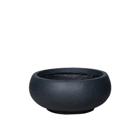 ΚΑΣΠΩ FIBERCLAY MEDIUM ΜΑΥΡΟ ΓΡΑΝΙΤΗ ΣΤΡΟΓΓΥΛΟ ΓΑΒΑΘΑ - Φ40x17cm - Κασπω