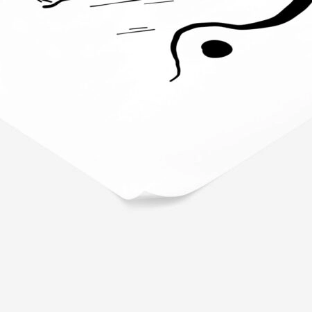 Πόστερ ABSTRACT BLACK AND WHITE COUPLE - Πορτραιτα - Φιγουρες Sticky 2