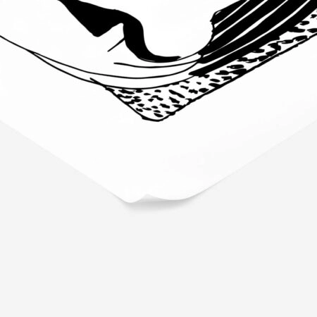 Πόστερ ABSTRACT BLACK AND WHITE WOMAN - Πορτραιτα - Φιγουρες Sticky 2