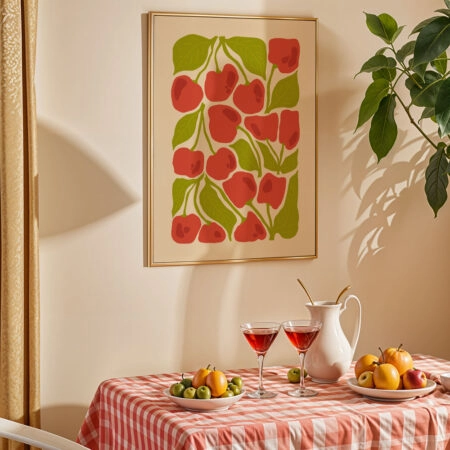 Πόστερ ABSTRACT CHERRIES - Food & Drink