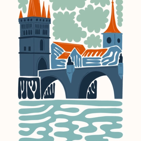 Πόστερ ABSTRACT LONDON BRIDGE - Πολεις - Χαρτες Sticky 3