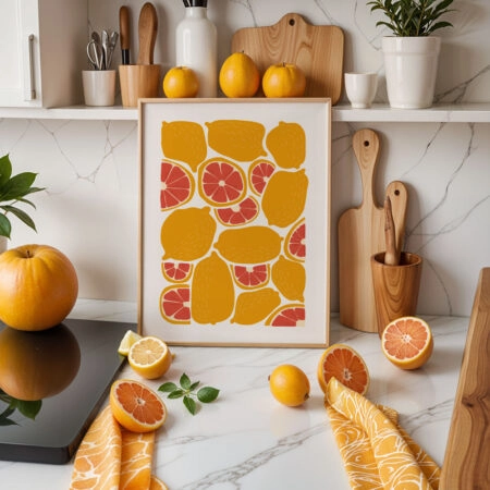 Πόστερ ABSTRACT ORANGES - Food & Drink