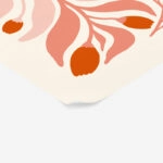 Πόστερ ABSTRACT PINK AND RED FLOWERS